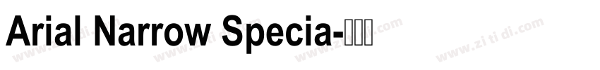Arial Narrow Specia字体转换